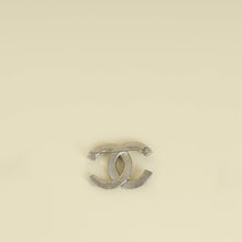 Chanel White CC Brooch