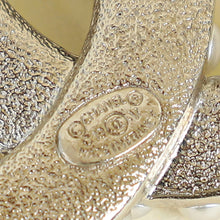 Chanel White CC Brooch
