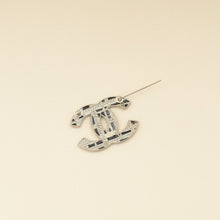 Chanel Silver CC Beads Crysta Details Brooch