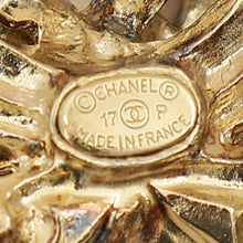 Chanel Gold CC Crystal Cutout Details Brooch