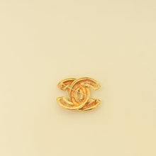 Chanel Gold Finish Vintage Quilted CC Brooch