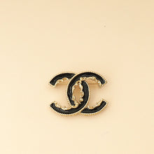 Chanel Black CC Enamel Baroque Brooch