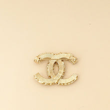 Chanel Black CC Enamel Baroque Brooch