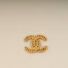 Chanel Gold CC Braided Chain Brooch