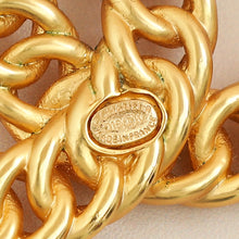 Chanel Gold CC Braided Chain Brooch