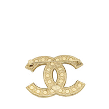 Chanel Gold CC Pearl Crystal Brooch