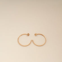Chanel 18K Rose Gold Coco Crush Hoop Earrings