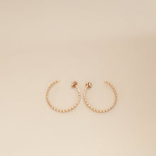 Chanel 18K Rose Gold Coco Crush Hoop Earrings