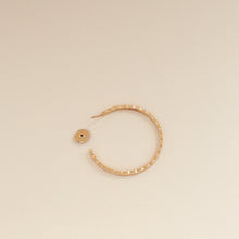 Chanel 18K Rose Gold Coco Crush Hoop Earrings