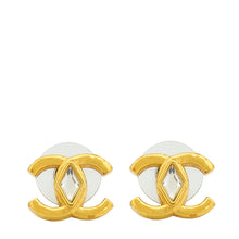 Chanel Gold CC Diamond Crystal Earrings