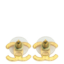 Chanel Gold CC Diamond Crystal Earrings