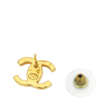 Chanel Gold CC Diamond Crystal Earrings