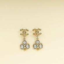 Chanel Gold CC Drop Earrings