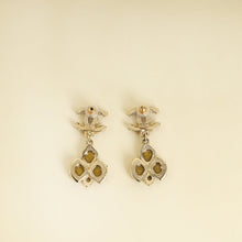 Chanel Gold CC Drop Earrings