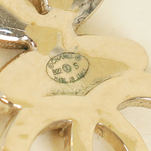 Chanel White CC Swing Drop Clover Earrings