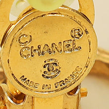 Chanel Gold Finish Vintage CC Clip On Earrings