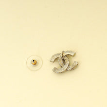 Chanel Black CC Enamel Baroque Stud Earrings