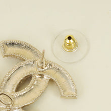 Chanel Light Gold Multicolor Crystal CC Earrings