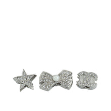 Chanel Silver CC-Bow-Star Hair Charms