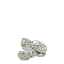 Chanel Silver CC-Bow-Star Hair Charms