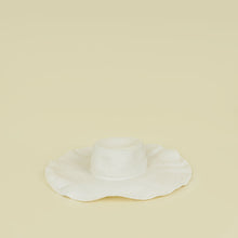 Chanel Ivory CC Straw Wide Sun Hat