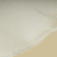 Chanel Ivory CC Straw Wide Sun Hat