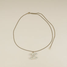 Chanel Gold CC Crystal Pendant Necklace