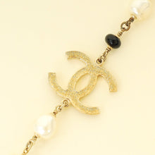 Chanel Bicolor CC Pearls Long Necklace