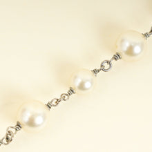 Chanel Ivory CC Crystal Pearl Long Necklace