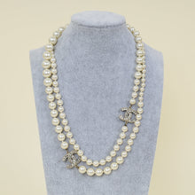 Chanel Ivory CC Pearl Long Necklace
