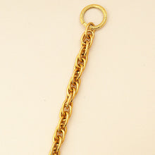 Chanel Gold Vintage Logo Coin Chain Necklace
