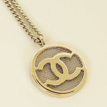 Chanel Gold CC Round Pendant Chain Necklace