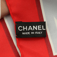 Chanel Multicolor Logo Print Silk Scarf 90
