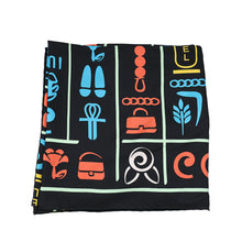 Chanel Black Multicolor Silk Square Scarf