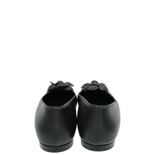 Chanel Black CC Camellia Flower Flat Ballerina 39