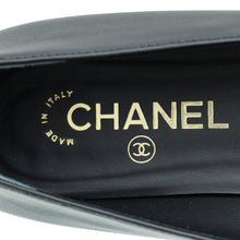 Chanel Black CC Camellia Flower Flat Ballerina 39
