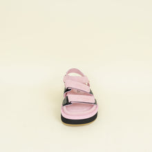 Chanel Bicolor CC Suede Velcro Flat Sandals 38