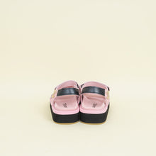 Chanel Bicolor CC Suede Velcro Flat Sandals 38