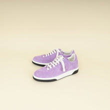 Chanel Purple CC Suede CC Lace Up Sneaker 38