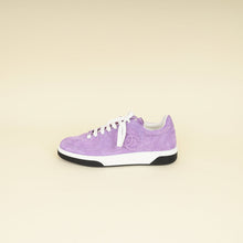 Chanel Purple CC Suede CC Lace Up Sneaker 38