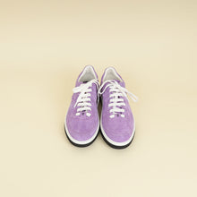 Chanel Purple CC Suede CC Lace Up Sneaker 38