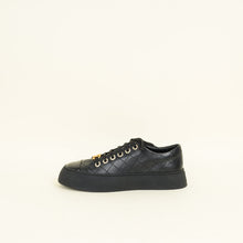 Chanel Black CC Quilted Trainer Sneaker 38