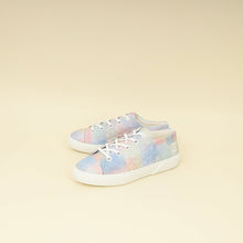 Chanel Multicolor CC Printed Fabric Quilted Low Top Sneakers 39