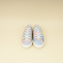 Chanel Multicolor CC Printed Fabric Quilted Low Top Sneakers 39