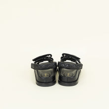 Chanel Black CC Dad Sandals 39