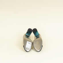 Chanel Bicolor CC Glitter Grosgrain Cap Toe Logo Pumps 40