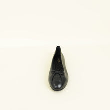 Chanel Black CC Cap Toe Flat Ballerina 42
