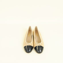 Chanel Bicolor CC Cap Toe Flat Ballerina 42