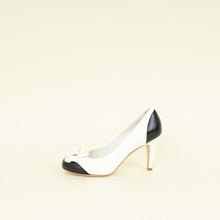 Chanel Bicolor CC Cap Tote Camellia Flower Pump 35.5