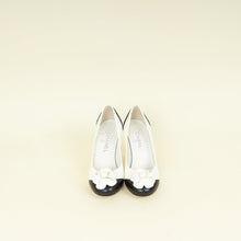 Chanel Bicolor CC Cap Tote Camellia Flower Pump 35.5
